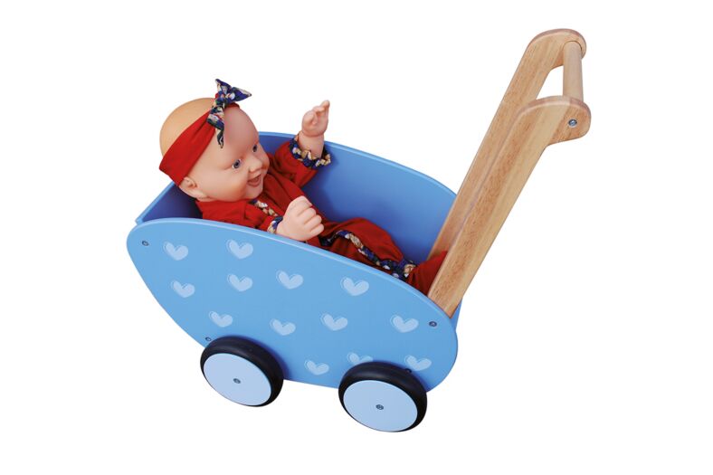 Puppenwagen blau