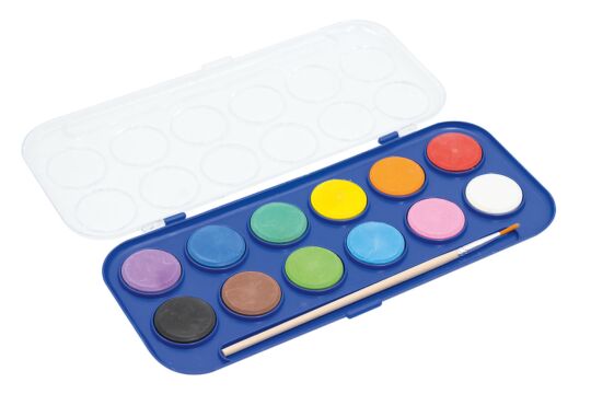 Wasserfarbkasten 12 Farben