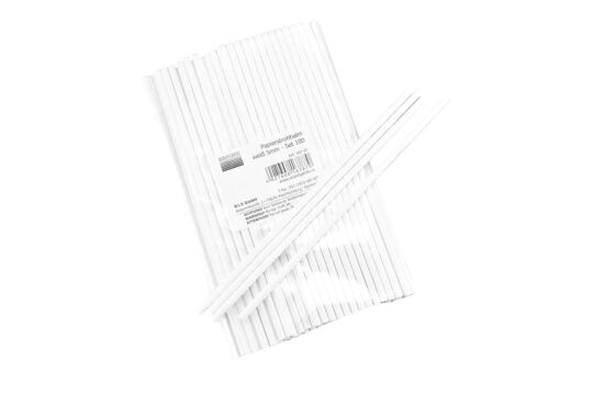 Papierstrohhalm weiß 5mm - Set 100
