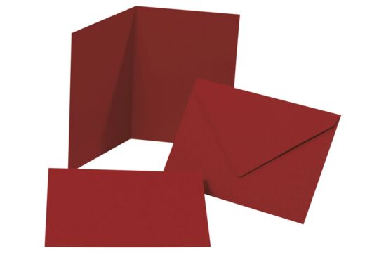 Karten Set 5 - dunkelrot