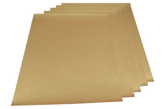 Glitterkarton - 5 Set GOLD