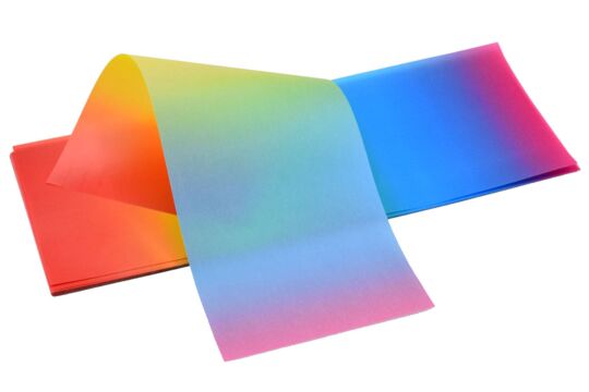 Regenbogentransparentpapier 115g/m²17x45cm- Set 25