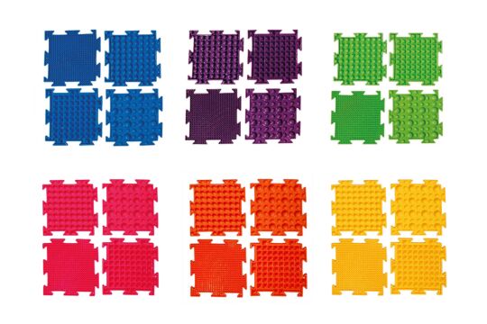 Sensorik Strukturmatten Mini - Set 24