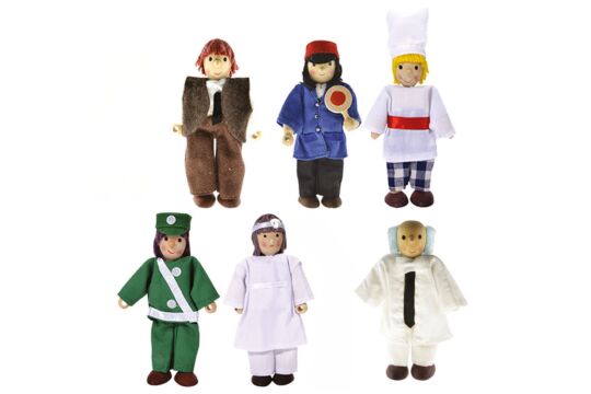 Biegepüppchen-Set Berufe Winzlinge®