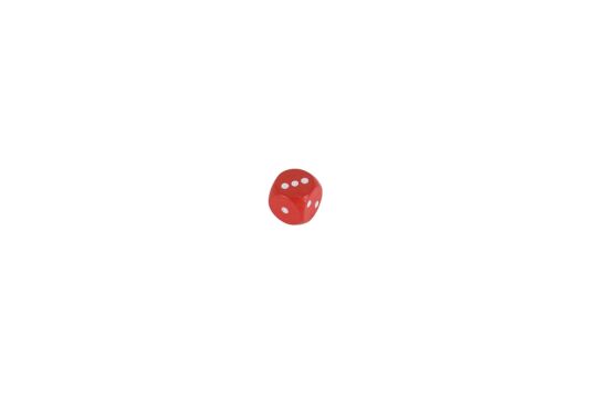 Augenwürfel 1 - 3 rot 16mm
