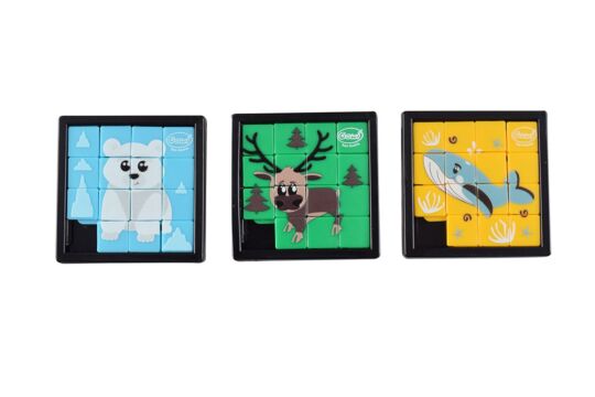 Schiebepuzzle Tiere - einzeln