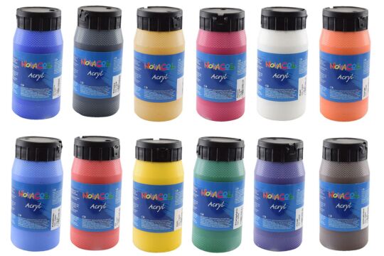 Acrylfarben von NOVACOL - Set 12