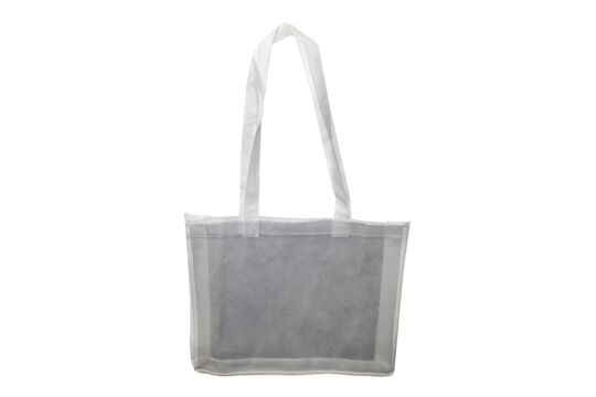 Stoffpapier Tasche weiß - einzeln