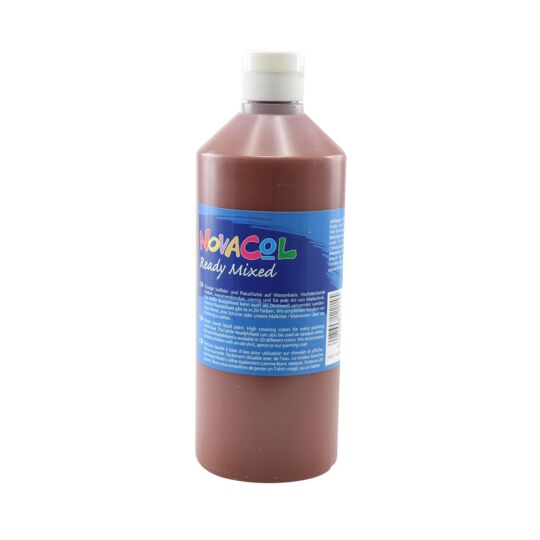 Plakatfarbe Ready Mixed dunkelbraun 500ml