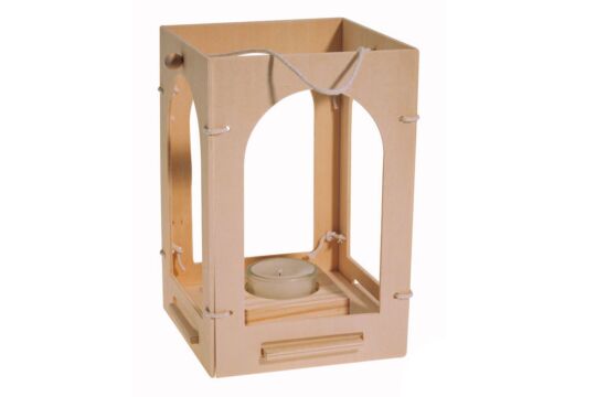 Laterne aus Holz - Stecksystem - einzeln