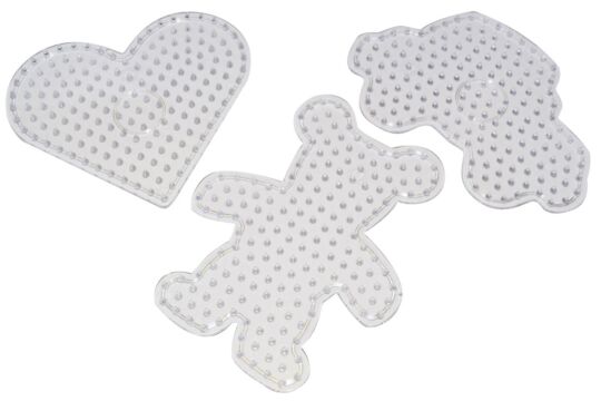 Steckplatte XL - Set 3 Bär, Auto, Herz