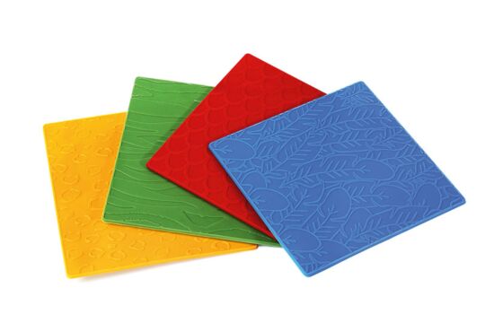 Malplatten Tierhaut - Set 4
