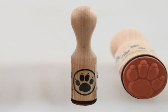 Holzstempel Pfote - einzeln