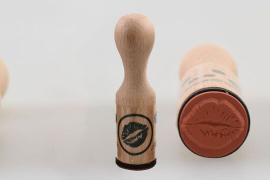 Holzstempel Mund - einzeln