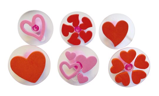 Mega-Stempel-Set Herzen (6 Teile)