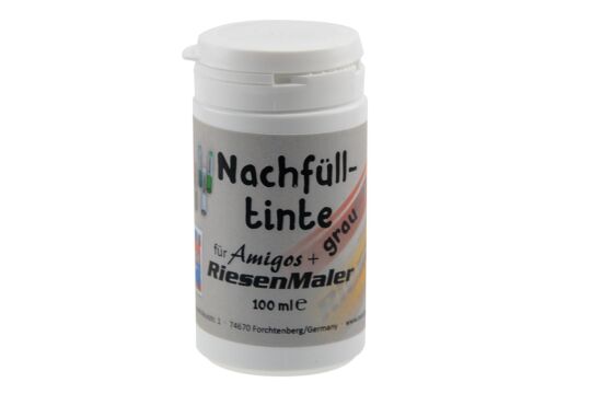 Nachfülltinte Riesenmaler+Amigos Grau, 100ml