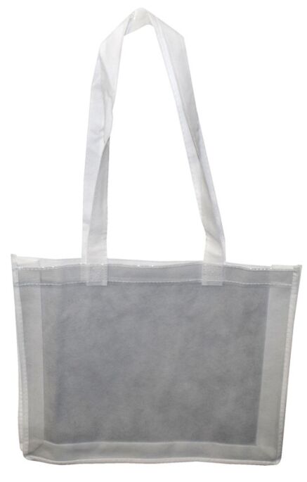 Stoffpapier Tasche weiß - einzeln