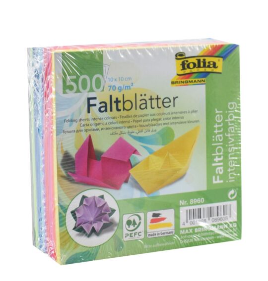 Faltblätter 10 x 10 cm, 500 Blatt