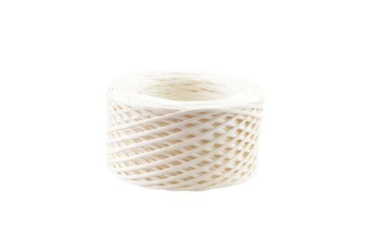Papierschnur 2mm weiß - 60m Rolle