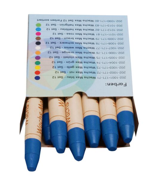 Wachs Max blau - Set 12