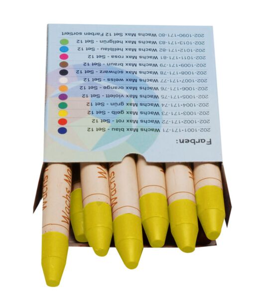 Wachs Max gelb - Set 12