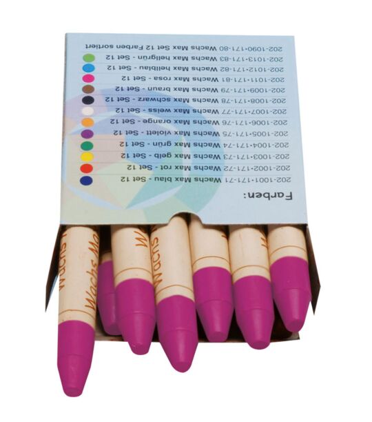 Wachs Max rosa - Set 12