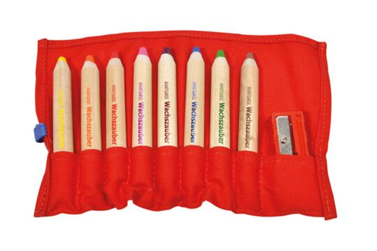 Wachszauber Set 8 mit Tasche & Spitzer