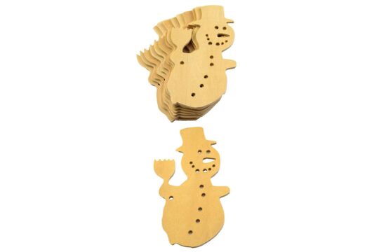 Holzmotiv Schneemann - Set 10