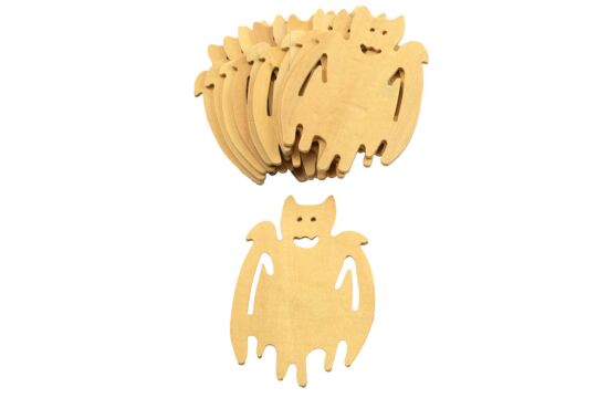 Holzmotiv Fledermaus - Set 10
