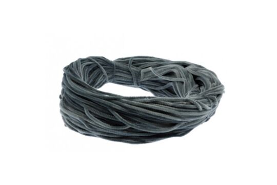 Pfeifenputzer silbergrau 120cm - Set 100