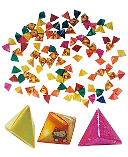 Origami Pyramide Set 100 bunt