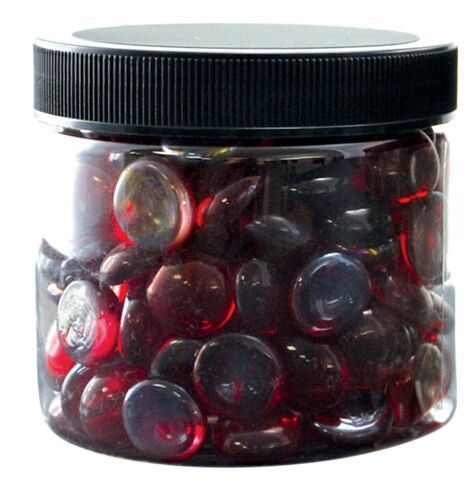 Mugelsteine transparent rot 680 gr.