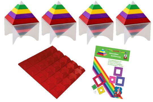 Regenbogen Pyramiden Kindergarten Set