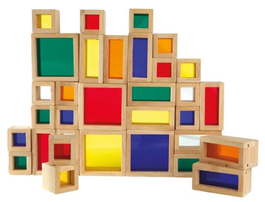 Fensterbausteine - Set 32 in Holzbox