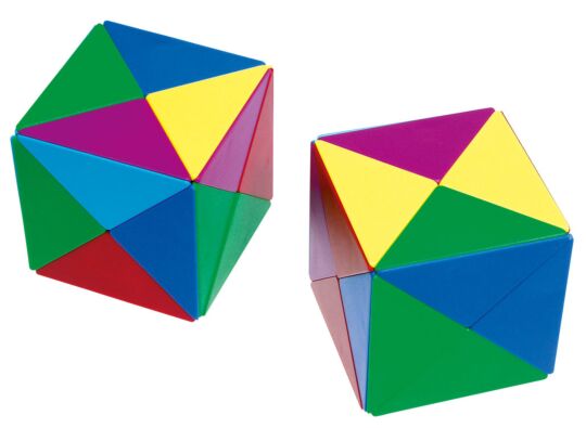 GOWI 3D Tangram Magnete Würfel - einzeln