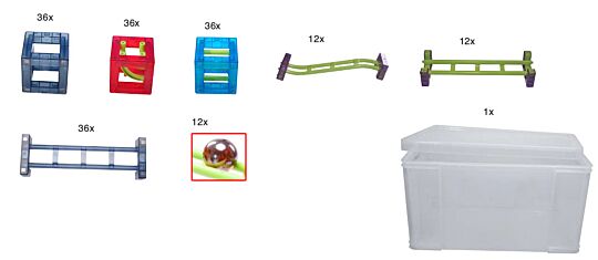 Kugelbahn Qvolution Maxi - Set 180 mit Box