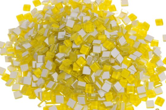 Mosaik Glas gelb 10mm – 1kg