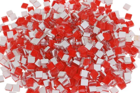 Mosaik Glas rot 10mm – 1kg