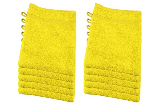 Waschlappen gelb - Set 12