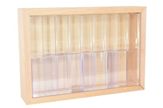 Acrylbausteine Lux Lichtzauber Transparent in Holzbox