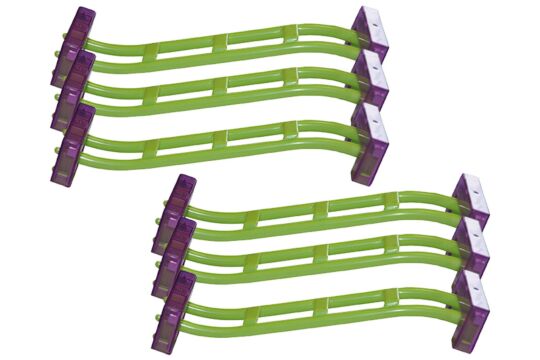 magnetisce Kugelbahn Schienenelement mit Steigung - Set 6