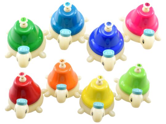 Glockenspiel Rainbow Turtle Bells - Set 8