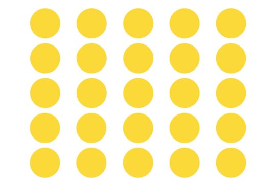 Entenland Klettpunkte gelb - Set 25