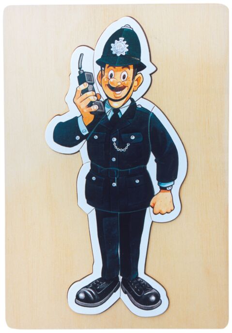 Bambino Puzzle Polizist