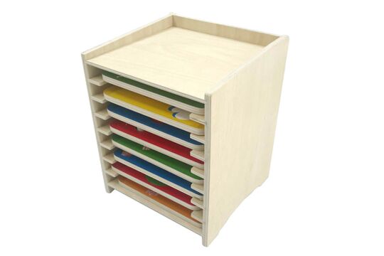 Bambini Puzzle - Set 8 + Aufbewahrungsregal