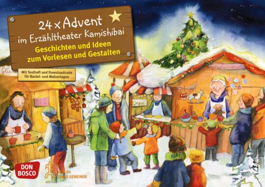 Bildkarten Kamishibai 24 x Advent im Erzähltheater