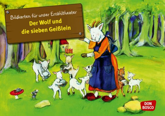 Bildkarten Kamishibai "Der Wolf & die 7 Geißlein"