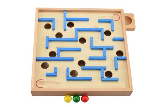 Holztischspiel Kugel Labyrinth