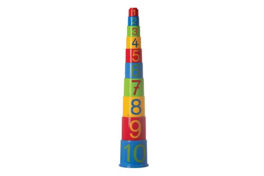 Stapelpyramide Zahlen - 10tlg