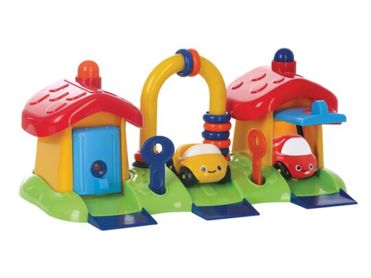 Spielzeugstraße Speed Buggy Garage + 2 Speed Buggies